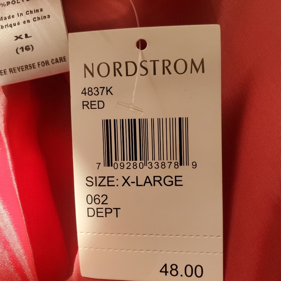 Cotton Emporium Red Faux Fir jacket. Size girl 16. Reduced - Picture 3 of 4